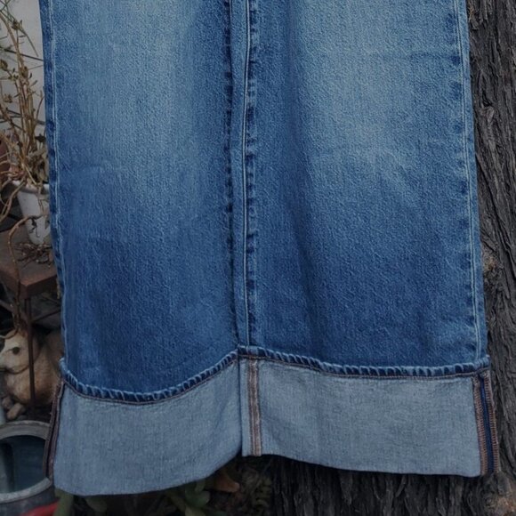 NWT Madewell High-Waisted Superwide-Leg Jeans with Deep Cuffs - Picture 5 of 13